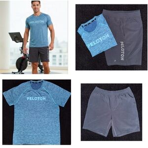Peloton Rhone Men’s Athletic Bundle Top Shorts Set Large